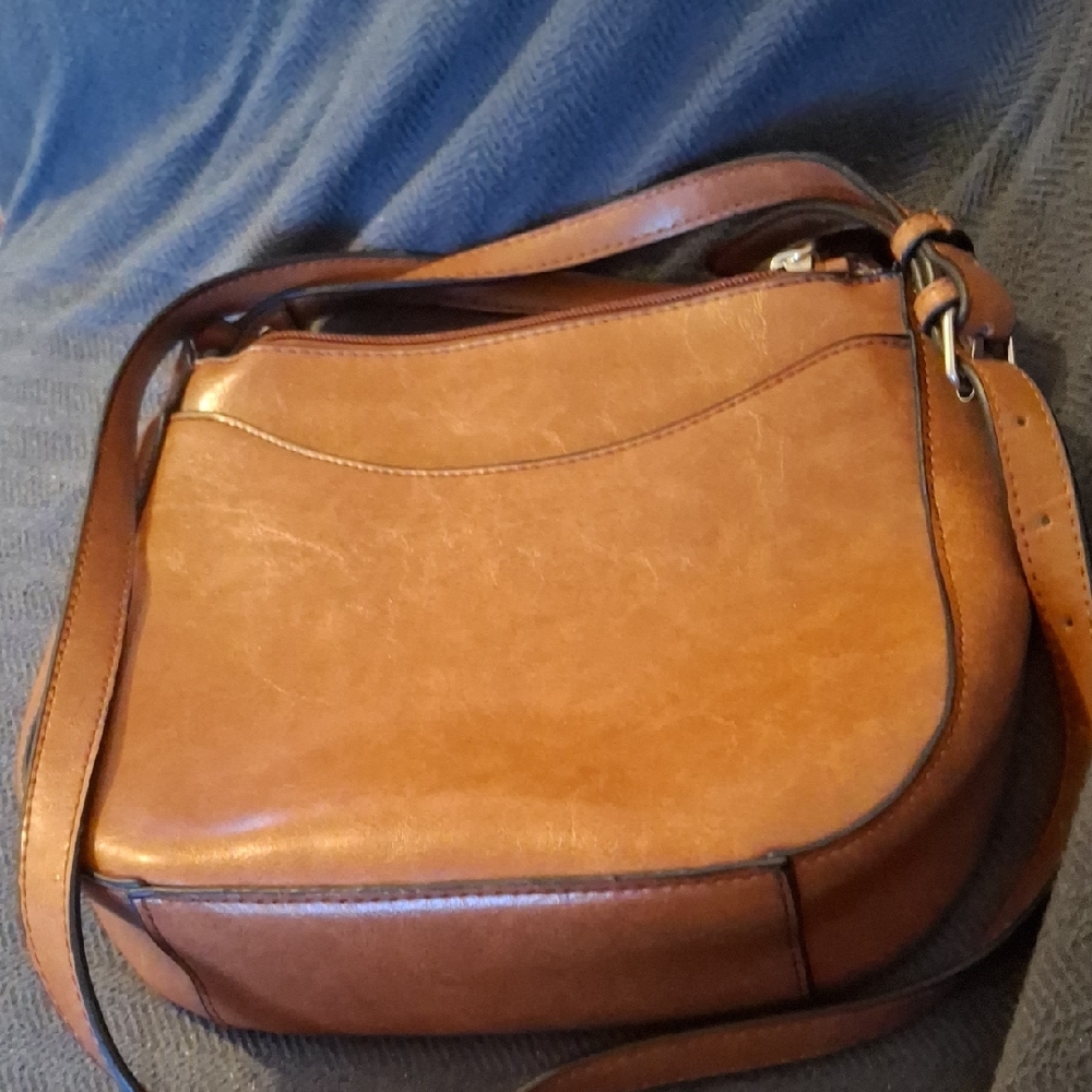 Brown Leather Crossbody Bag